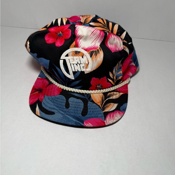 Vintage 80s Floral Hat - Picture 1 of 4